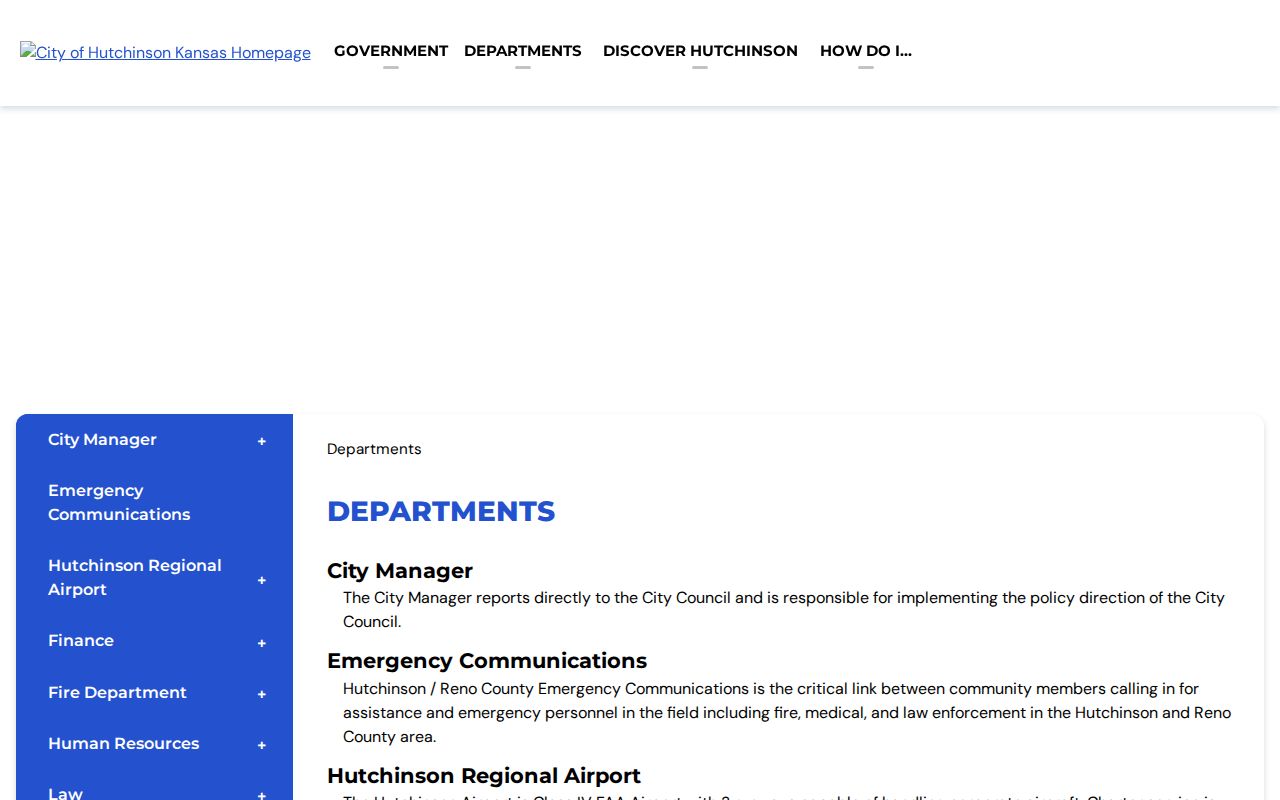 Hutchinson residents directory city department source