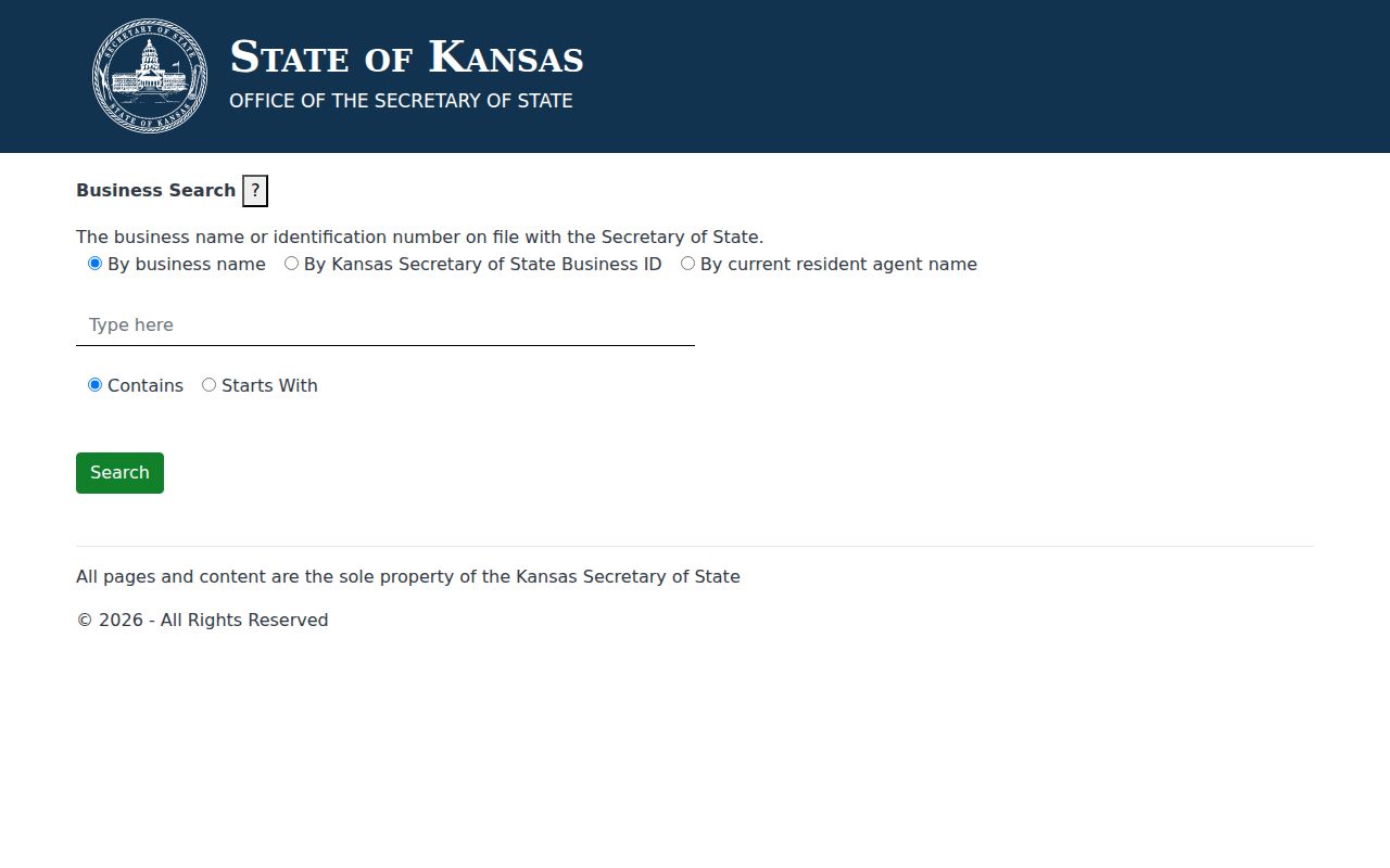 Hutchinson residents directory Kansas business entity search