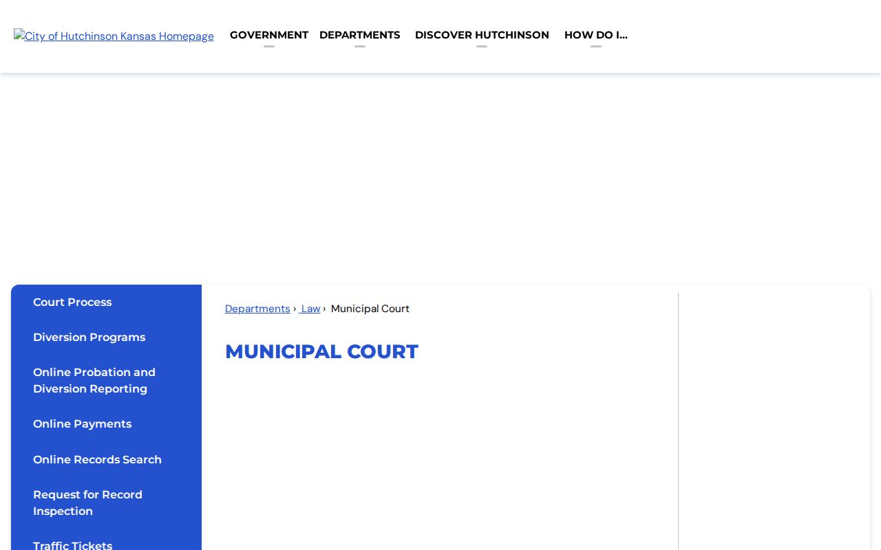 Hutchinson neighbors municipal court public information